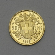Zlatý 20 Frank 1898 B - Vreneli