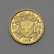 Zlatý 20 Frank 1902 B - Vreneli