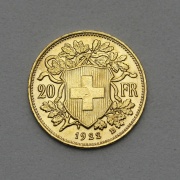 Zlatý 20 Frank 1922 B - Vreneli