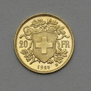 Zlatý 20 Frank 1925 B - Vreneli