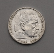 5 Marka 1936 E - Paul von Hindenburg - Krásná a vzácná!
