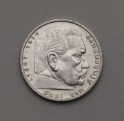 5 Marka 1936 F - Paul von Hindenburg - Krásná a vzácná!