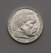 5 Marka 1939 G - Paul von Hindenburg - Nádherná! Vzácná!
