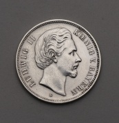 5 Mark 1875 D - Ludwig II. - Bavorsko - Vzácná!