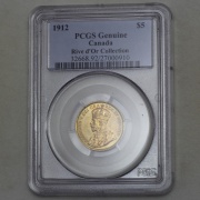 5 Dollar 1912 Jiří V. Rive d´Or Collection Canada - PCGS