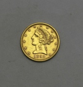 5 Dollar 1892 P - Coronet Head
