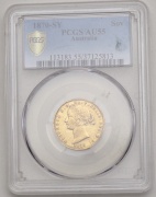 Zlatý Sovereign / Libra 1870 - Victoria - PCGS AU55!