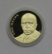 Zlatá Medaile Prezidenti ČR a ČSR - Emil Hácha - PROOF!