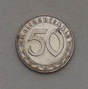 Niklový 50 Pfennig 1939 B - 3. Říše - Svastika!