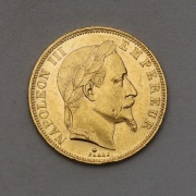 Zlatý 50 Frank 1865 A - Napoleon III. - Vzácný!