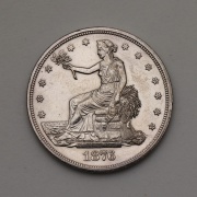 Stříbrný Trade Dollar 1876 - USA - Super Stav!