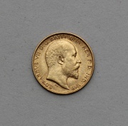 Zlatý 1/2 Sovereign / Libra 1909 P - Edward VII.
