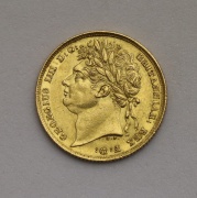 Zlatý Sovereign / Libra 1822 - Jiří IV. - Vzácná!