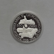 Stříbrný 500 Schilling 1988 - Sv. Georgenberg-Fiecht - PROOF!