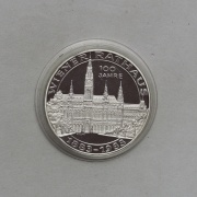 Stříbrný 500 Schilling 1983 - Vídeňská Radnice - PROOF!