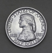 Stříbrný Half Dollar 1921 - Missouri Centennial - RR!