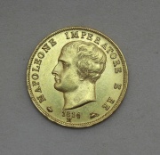 40 Lire 1814 M - Napoleon I. - SUPER!