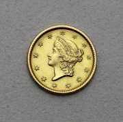 Zlatý Dollar 1853 - Coronet Head - Super!