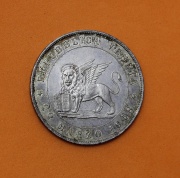 Stříbrná 5 Lira 1848 V sen Lvem - Revoluční