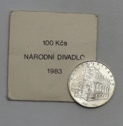 100 Kčs 1983 - Národní Divadlo - Originální Přebal!
