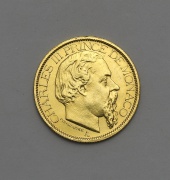 Zlatý 100 Frank 1886 A - Chalers III. - Monaco!