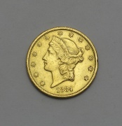 Zlatý 20 Dollar 1884 CC - Liberty Head - Velmi Vzácný!