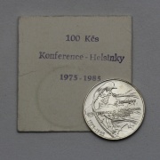 100 Kčs 1985 - Konference v Helsinkách - Originální Přebal!