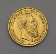 Zlatá 20 Marka 1888 A - Friedrich I. - Prusko - Super Stav!