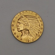 Zlatý 5 Dollar 1910 P - Indian Head