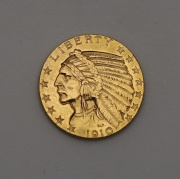 Zlatý 5 Dollar 1910 S - Indian Head
