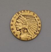 Zlatý 5 Dollar 1912 P - Indian Head