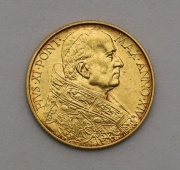 Zlatá 100 Lire 1935 - Pius XI. - Vatikán - R!