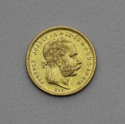 Zlatý 8 Forint 1871 G.YF - Vzácnější