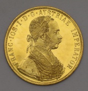 Zlatý Čtyřdukát FJ I. 1915 bz - Novoražba! Top Stav!