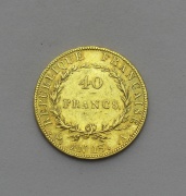 40 Frank AN 13 A - Napoleon I. - Bez Věnce!
