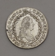 Stříbrný 20 Krejcar Františka Lotrinského 1763 KB