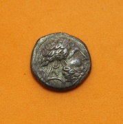 Stříbrná Keltská Tetradrachma typ Audoleon/Vogelreiter