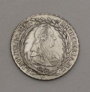 Stříbrný 20 Krejcar Marie Terezie 1780 EvS-IK - Praha! Krásný!