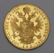 Zlatý Čtyřdukát FJ I. 1915 bz - Původní! Top Stav!