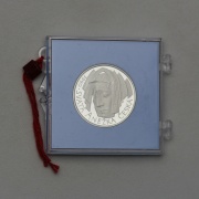 Stříbrná 50 Kčs 1990 - Svatá Anežka Česká - PROOF!