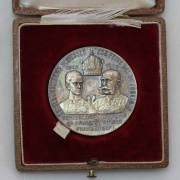 AR Střelecká Jubilejní Medaile Bolzano 1908 v ETUI!