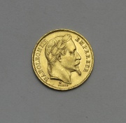 20 Frank 1866 BB - Napoleon III. s Věncem - Super Stav!