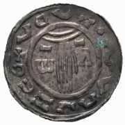 Stříbrný Denár Boleslava II. (967 - 999) C.123, varianta opisů