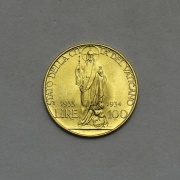 100 Lire 1934 - Pius XI. - Vatikán - R!