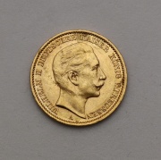 Zlatá 20 Marka 1910 A - Wilhelm II. - Prusko!
