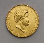 Zlaté 30 Ducati 1839 - Ferdinand Bourbon - Neapol - RR!