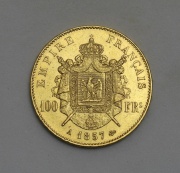 Zlatý 100 Frank 1857 A - Napoleon III.