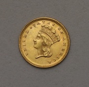 Zlatý Dollar 1873 - Indian Princess - Top Stav!