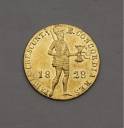 Zlatý Holandský Dukát 1828 B - Wilhelm I. - Nádherný a Vzácný!