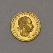 Zlatý Dukát Františka Josefa I. 1891 bz - Super Stav! Vzácný!